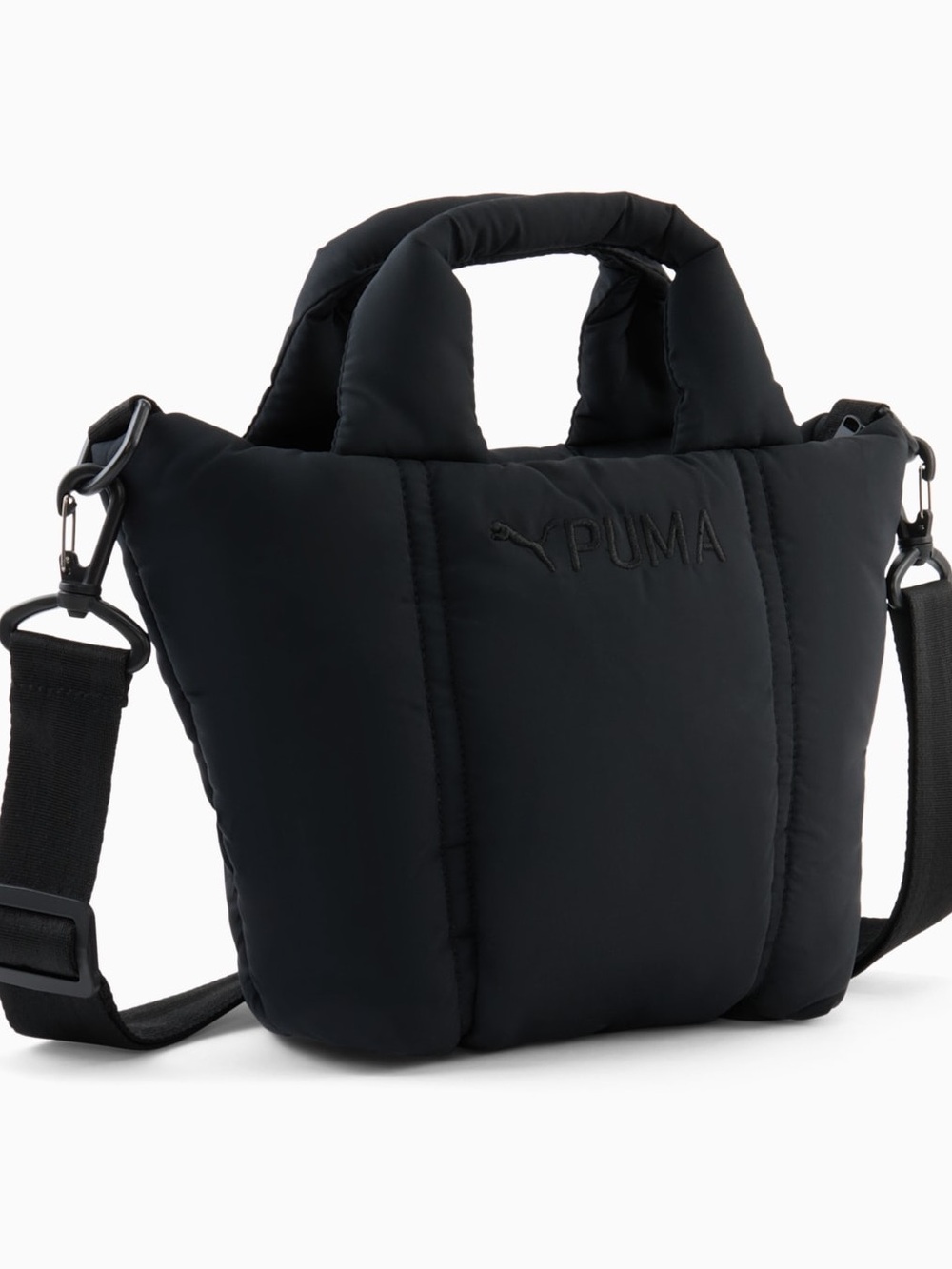 Puma Black Puffer Mini Tote Bag